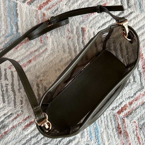 Transparent Bag with green olive tone - Picture 4 of 6